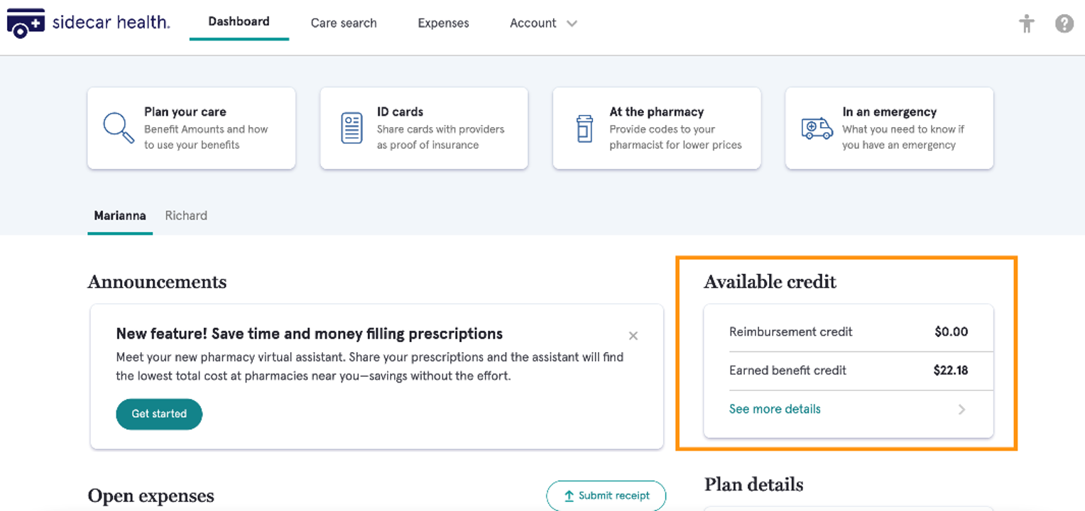 What are account credits and how can I check my balances? – Sidecar ...